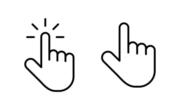 Hand Cursor Icon Vector Web Mobile App Cursor Sign Symbol — ストックベクタ