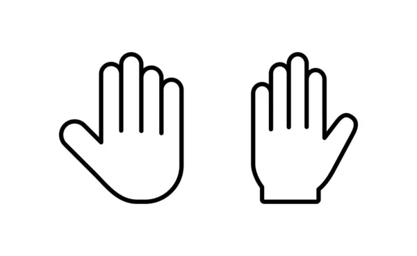 Hand Icon Vector Web Mobile App Hand Sign Symbol Hand — Image vectorielle
