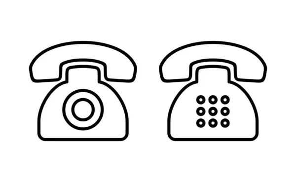 Vecteur Icônes Téléphone Pour Application Web Mobile Signe Symbole Téléphone — Image vectorielle