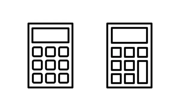 Calculator Icon Vector Web Mobile App Accounting Calculator Sign Symbol — Archivo Imágenes Vectoriales