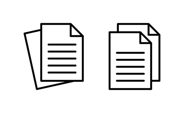 Document Icon Vector Web Mobile App Paper Sign Symbol File — 图库矢量图片