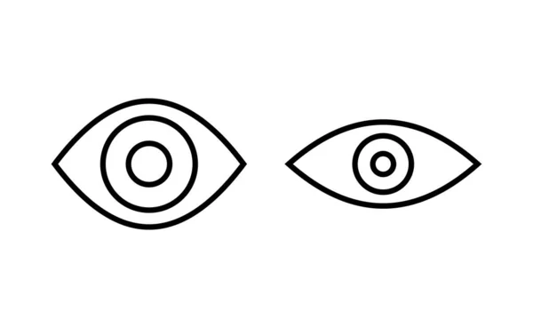 Διάνυσμα Εικονιδίων Ματιών Για Web Και Mobile Εφαρμογή Σημάδι Ματιών — Διανυσματικό Αρχείο