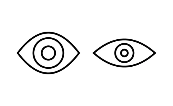 Eye Icon Vector Web Mobile App Eye Sign Symbol Look — Stok Vektör