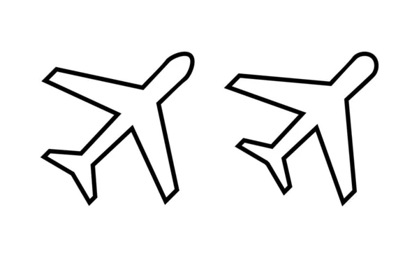 Wektor Ikony Samolotu Dla Aplikacji Internetowej Mobilnej Znak Symbol Samolotu — Wektor stockowy