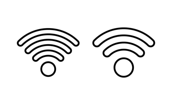 Vettore Icona Wifi Web App Mobile Segnale Simbolo Icona Wireless — Vettoriale Stock