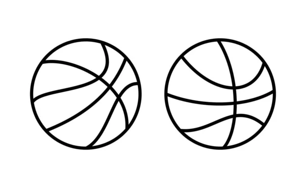 Basketball Icon Vector Web Mobile App Basketball Ball Sign Symbol — Vetor de Stock