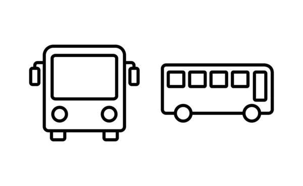 Bus Icon Vector Web Mobile App Bus Sign Symbol Transport — Wektor stockowy