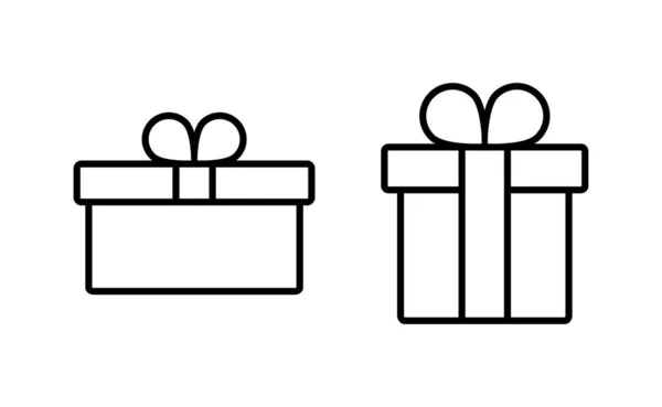 Gift Icon Vector Web Mobile App Gift Sign Symbol Birthday — Vector de stock