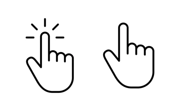 Hand Cursor Icon Vector Web Mobile App Cursor Sign Symbol — Stockový vektor
