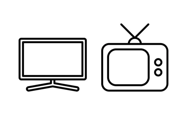 모바일 아이콘 텔레비전 표지와 — 스톡 벡터