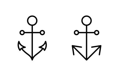 Anchor icon vector for web and mobile app. Anchor sign and symbol. Anchor marine icon.