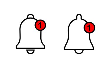 Web ve mobil uygulama için çan simgesi vektörü. Web sitesi tasarımı için uyarı işareti ve sembol