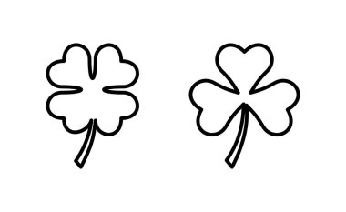 Clover icon vector for web and mobile app. clover sign and symbol. four leaf clover icon.