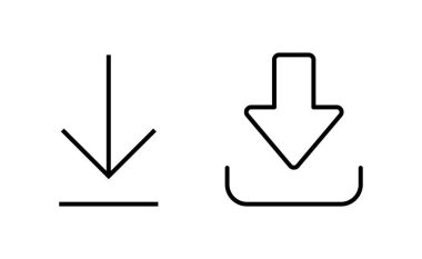 Download icon vector for web and mobile app. Download sign and symbol