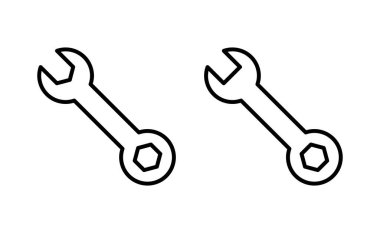 Web ve mobil uygulama için simge vektörünü aç. Tamir ikonu. araç işareti ve sembol