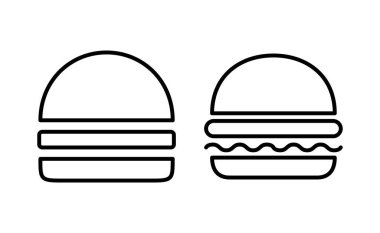 Burger icon vector for web and mobile app. burger sign and symbol. hamburger