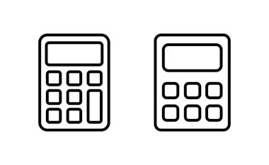 Calculator icon vector for web and mobile app. Accounting calculator sign and symbol.
