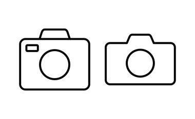 Camera icon vector for web and mobile app. photo camera sign and symbol. photography icon.