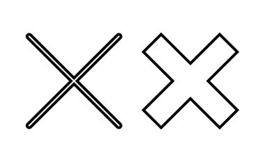 Close icon vector for web and mobile app. Delete sign and symbol. cross sign