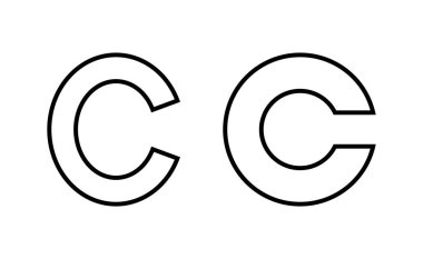 Copyright icon vector for web and mobile app. copyright sign and symbol