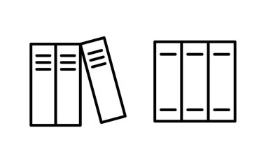 Web ve mobil uygulama için kütüphane simgesi vektörü. eğitim işareti ve sembol