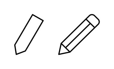 Web ve mobil uygulama için kalem simgesi vektörü. Kalem işareti ve sembol. Simge vektörünü düzenle