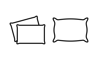 Web ve mobil uygulama için yastık simgesi vektörü. Yastık işareti ve sembol. Rahat yumuşacık yastık.