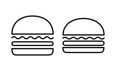 Burger icon vector for web and mobile app. burger sign and symbol. hamburger