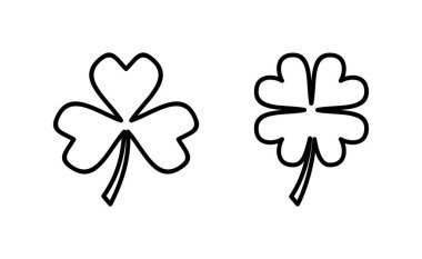 Clover icon vector for web and mobile app. clover sign and symbol. four leaf clover icon.
