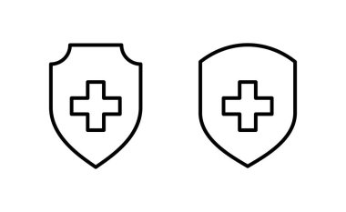Health insurance icon vector for web and mobile app. Insurance document sign and symbol