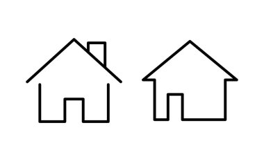 Web ve mobil uygulama için ev simgesi vektörü. Ev işareti ve sembol