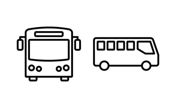 Bus Icon Vector Web Mobile App Bus Sign Symbol Transport — ストックベクタ