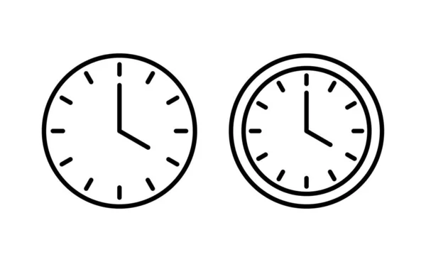 Вектор Значка Часов Веб Мобильного Приложения Знак Времени Символ Иконка — стоковый вектор