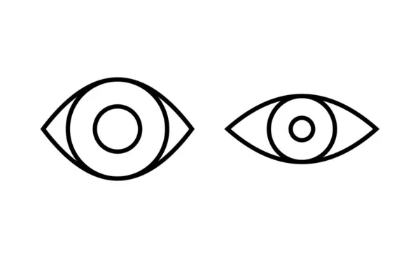 Eye Icon Vector Web Mobile App Eye Sign Symbol Look — Stock vektor