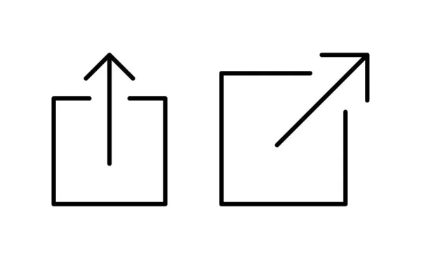 共享Web应用程序和移动应用程序的图标向量 共享标志和符号 — 图库矢量图片