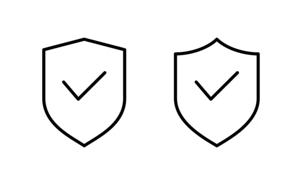 Shield 모바일 아이콘 벡터를 보호조인 서명입니다 보험용 아이콘 — 스톡 벡터