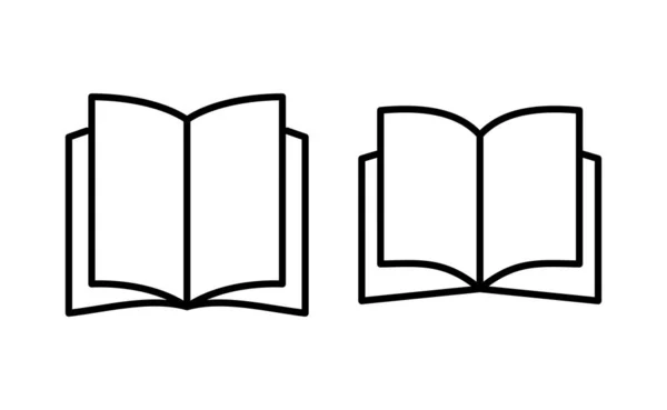 Book Icon Vector Web Mobile App Open Book Sign Symbol — 图库矢量图片