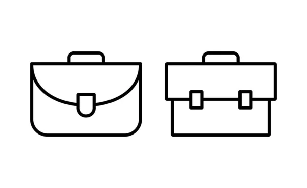 Briefcase Icon Vector Web Mobile App Suitcase Sign Symbol Luggage — 스톡 벡터