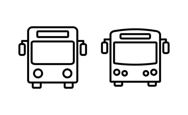 Bus Icon Vector Web Mobile App Bus Sign Symbol Transport — Vector de stock