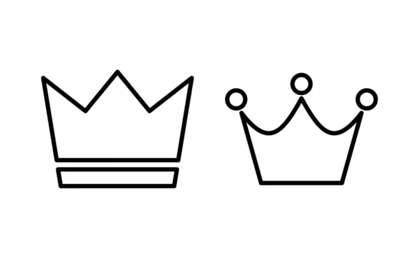 Crown Διάνυσμα Εικονίδιο Για Web Και Mobile App Σύμβολο Και — Διανυσματικό Αρχείο