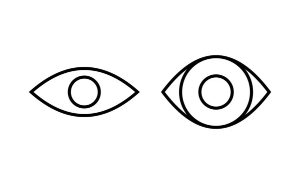 Eye Icon Vector Web Mobile App Eye Sign Symbol Look — 스톡 벡터