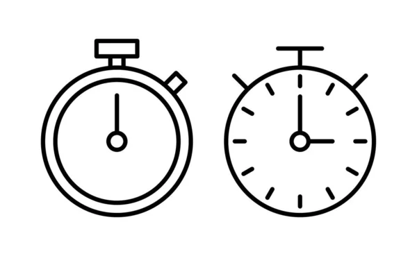 Stopwatch Vector Icono Para Web Aplicación Móvil Signo Temporizador Símbolo — Archivo Imágenes Vectoriales