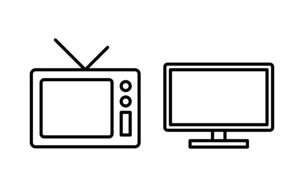 Vector Icono Para Web Aplicación Móvil Signo Símbolo Televisión — Archivo Imágenes Vectoriales