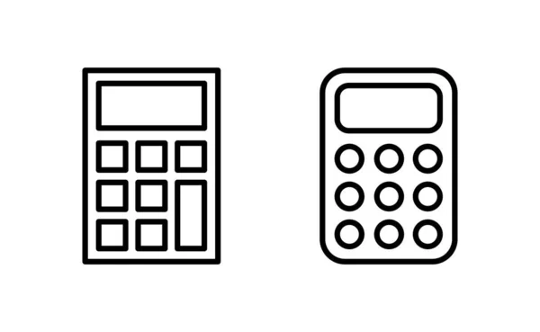 Calculator Icon Vector Web Mobile App Accounting Calculator Sign Symbol — Stockvektor