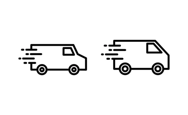 Φορτηγό Παράδοσης Διάνυσμα Εικονίδιο Για Web Και Mobile App Σημάδι — Διανυσματικό Αρχείο