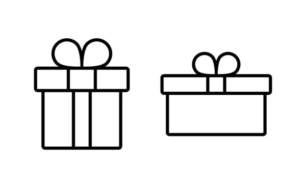 Вектор Піктограми Подарунка Веб Мобільного Додатку Подарунковий Знак Символ Подарунок — стоковий вектор