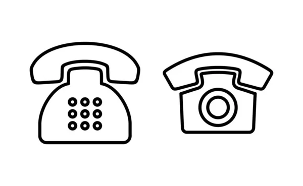 Вектор Значка Телефону Веб Мобільного Додатку Телефонний Знак Символ — стоковий вектор