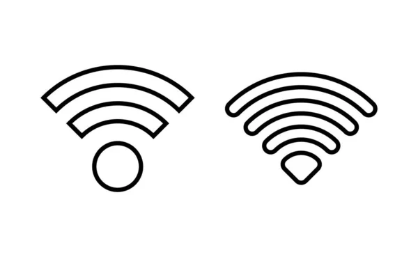 Vector Iconos Wifi Para Web Aplicación Móvil Señal Símbolo Icono — Vector de stock
