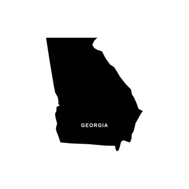 Georgia harita simgesi. Gürcistan simge vektörü
