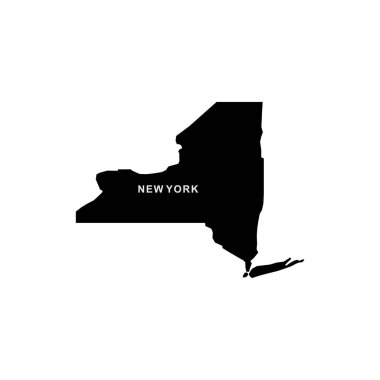New York haritası simgesi. New York simge vektörü
